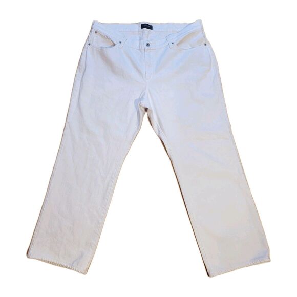 James Icon Women's 20 White Denim Jeans Classics Casual Regular  40x30 - Picture 1 of 11